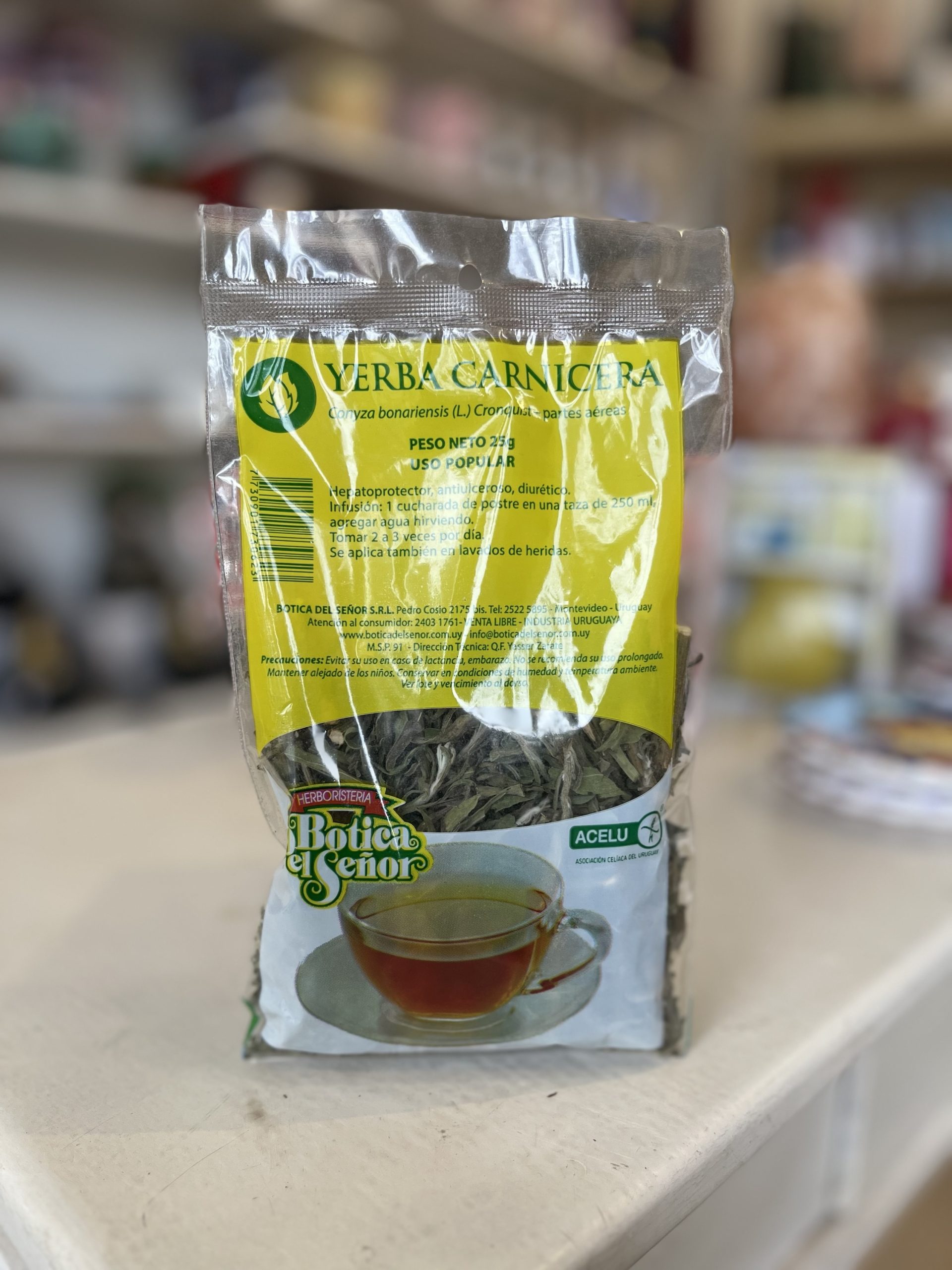 YERBA CARNICERA hierba hepatoprotector,antiulcerosa y duiretica